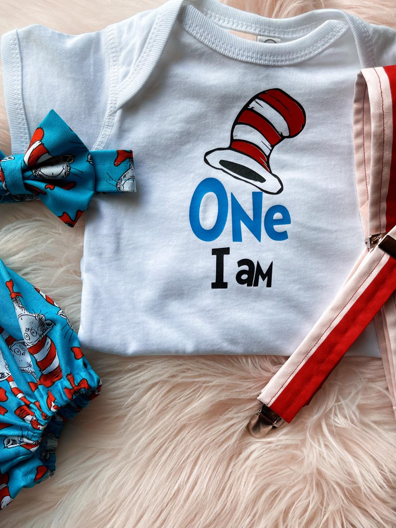 Dr. Seuss "Cat in the Hat" Birthday Outfit