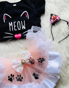 Kitten/Kitty Cat MEOW Birthday Outfit