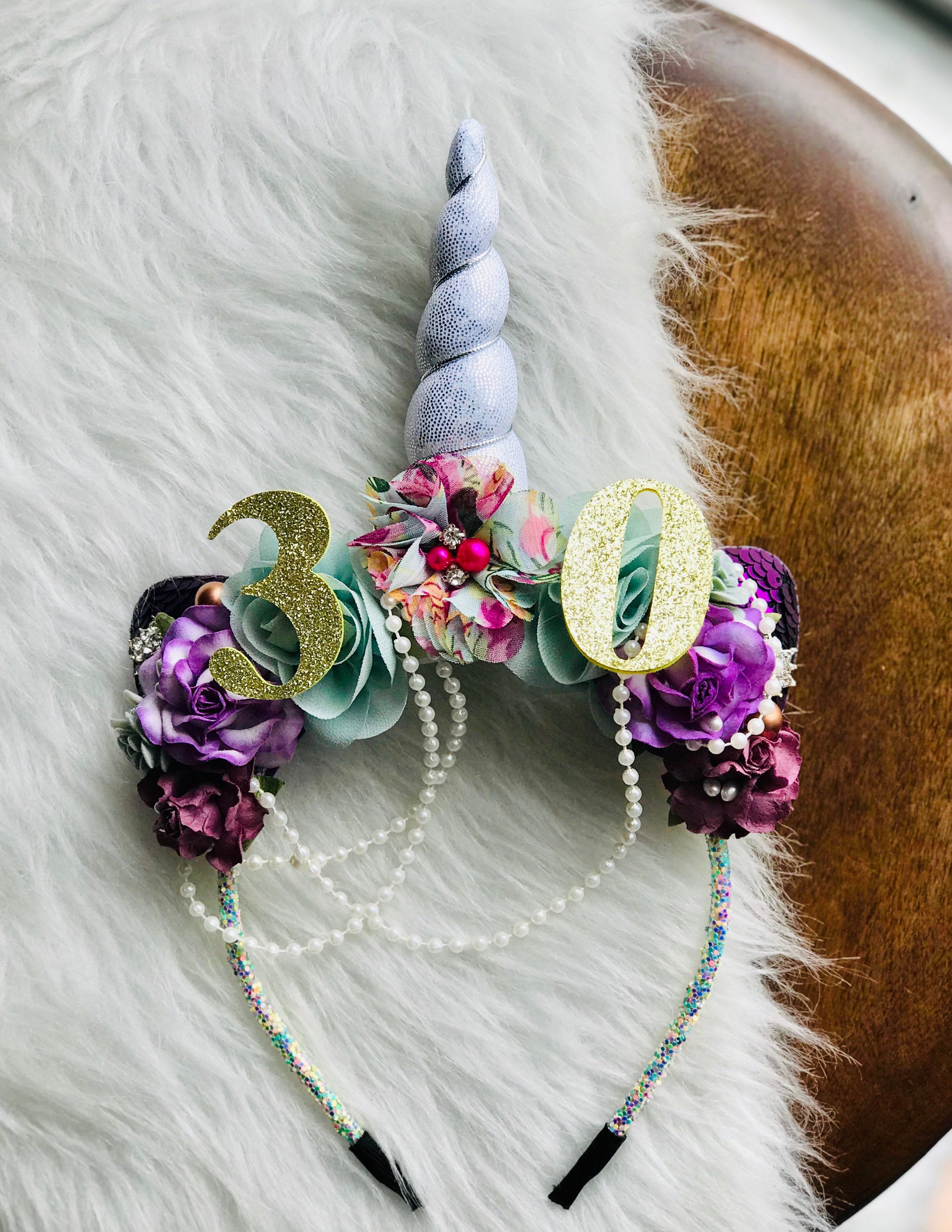 Unicorn Cosplay Headband (30th Birthday Headband)