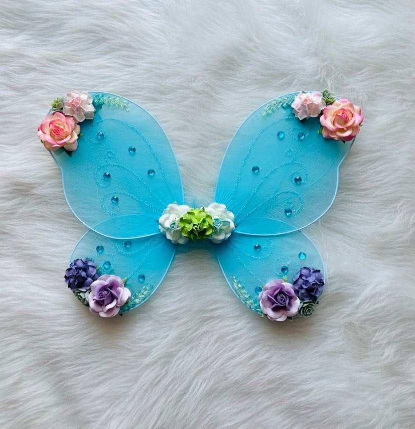Woodland Fairy Butterfly Costume (Fairy Wings & Wand Set)