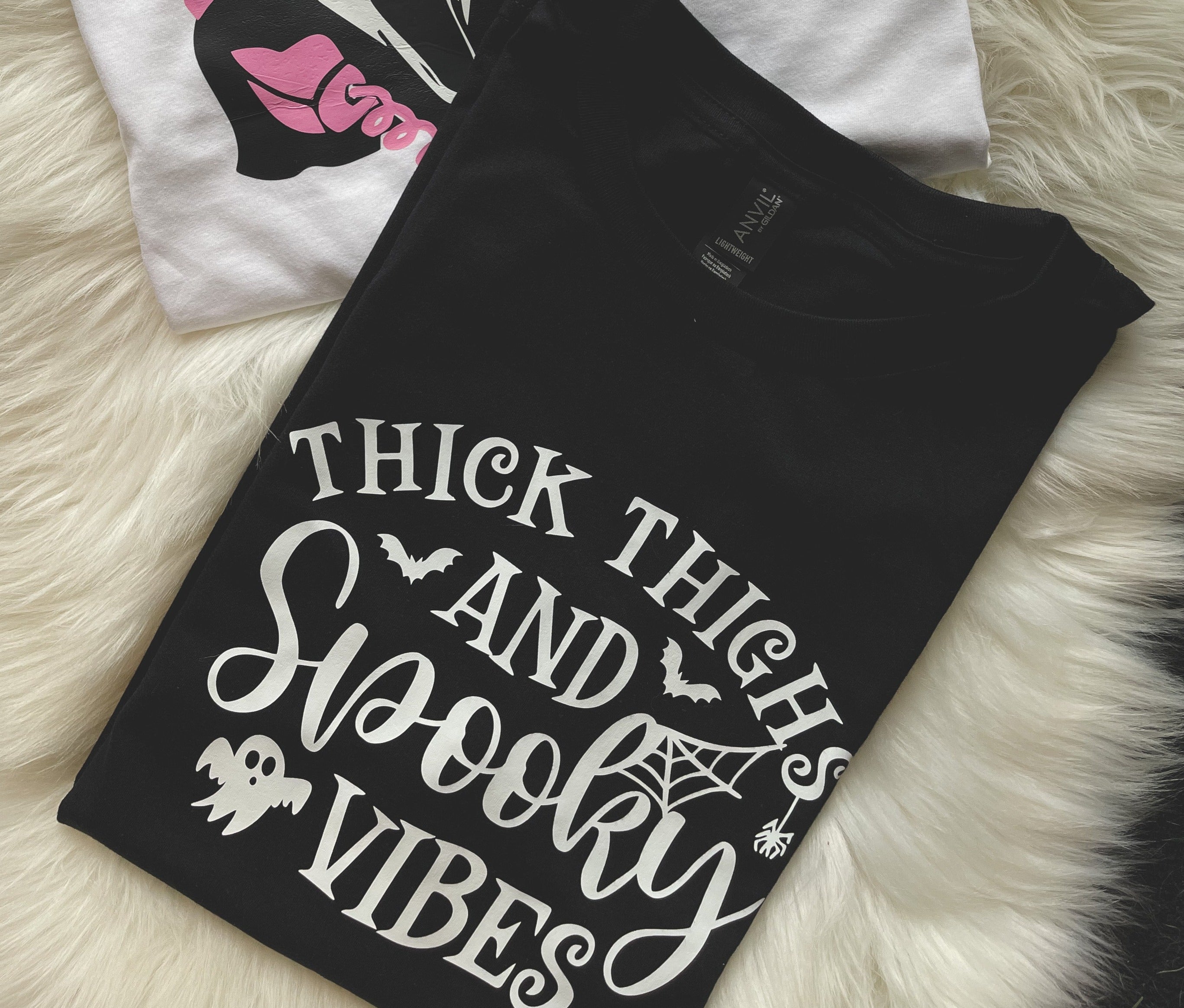 Thick Thighs & Spooky Vibes (Tee)