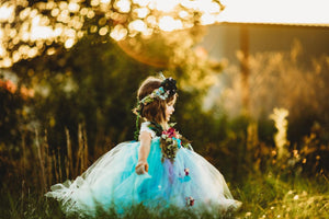 Fairy Tutu Dress (Teal and Pink)