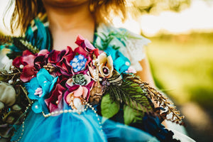 Fairy Tutu Dress (Teal and Pink)
